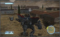 Na środku The Residential Quarters - A Gathering Force - Ikony | Kampania Deceptikonów | Transformers The Game - Transformers: The Game - poradnik do gry