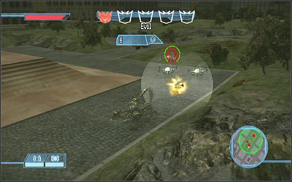 Wreszcie stajesz oko w oko przeciwko potężnemu Ironhideowi - City of the Machines - Misje | Kampania Deceptikonów | Transformers The Game - Transformers: The Game - poradnik do gry