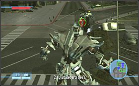 Po eliminacji ich wszystkich będziesz musiał zniszczyć kolejny kawałek miasta - City of the Machines - Misje | Kampania Deceptikonów | Transformers The Game - Transformers: The Game - poradnik do gry