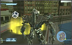 Destruction: tuż obok miejsca rozpoczęcia pierwszej misji - City of the Machines - Dodatkowe zadania | Kampania Deceptikonów - Transformers: The Game - poradnik do gry