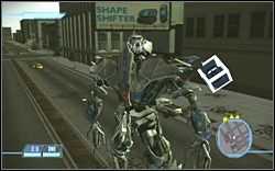 Scavenger: na skrzyżowaniu umiejscowionym między placem budowy a Central Parkiem - City of the Machines - Dodatkowe zadania | Kampania Deceptikonów - Transformers: The Game - poradnik do gry