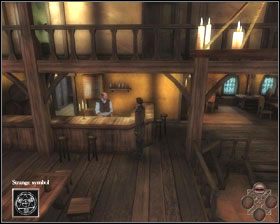 Zwróć uwagę na znaki na drzwiach do karczmy - Poradnik do gry - [01] Miasto cz.1 | Dead Reefs - Dead Reefs - poradnik do gry