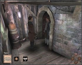 Wyjdź krętymi schodkami na pierwsze piętro i zapukaj do drzwi - [10] Tirelli cz.1 | Dead Reefs - Dead Reefs - poradnik do gry