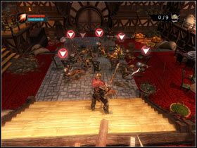 Idź prosto, postaraj się zabić niziołki w następnym pokoju, zanim się obudzą i pozbieraj skarby - [Solucja Overlord] Retrieve the Food (1) - Overlord - poradnik do gry