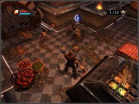 Najpierw zaatakuj go z daleka - użyj chochlików (#1), ewentualnie fireballa, możesz walnąć go toporem - [Solucja Overlord] Kill Melvin Underbelly - Overlord - poradnik do gry