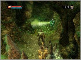 Po prawej od ołtarza skręć w korytarz - zobaczysz głaz - [Solucja Overlord] Locate the Green Minion lair - Overlord - poradnik do gry