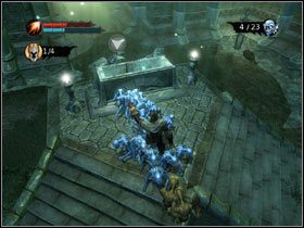 Wróć do komnaty, w której miałeś do wyboru 3 ścieżki i zwróć się w lewą stronę (#1) - [Solucja Overlord] Find the 4 hidden keys to the Inner Sanctum ... - Overlord - poradnik do gry