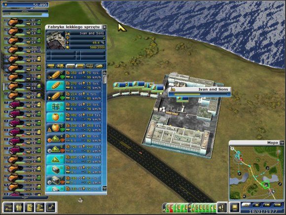 Podpisując kontrakty i przewożąc liczne dobra pomagamy w rozbudowie kolejnych przedsiębiorstw - Poziom 14 - Jałowa ziemia | Truck Tycoon - Truck Tycoon - poradnik do gry