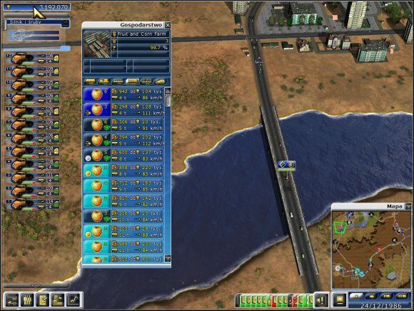 Przewożąc towary naszymi dwunastoma zestawami Menkar + Sardela szybko zwiększymy ilość środków na naszym koncie i razem z nią wartość firmy - Poziom 15 - Czerwona dolina | Truck Tycoon - Truck Tycoon - poradnik do gry