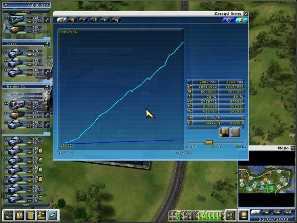 Rozdajemy kontrakty, jednak z rozwagą - w jednym przedsiębiorstwie podpisujmy maksymalnie trzy czy cztery kontrakty naraz - więcej spowoduje niepotrzebny tłok - Poziom 21 - Słoneczne brzegi | Truck Tycoon - Truck Tycoon - poradnik do gry