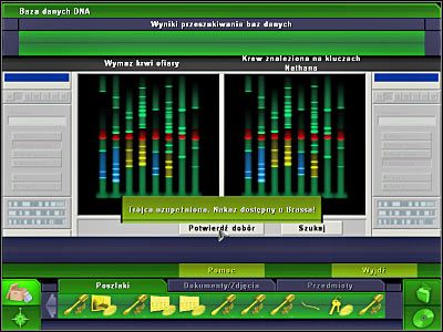 Brassa będziesz musiał poprosić o dwie nowe rzeczy - Laboratorium #3, Biuro Brassa #2 | Śledztwo 1 | CSI 3 Wymiary Zbrodni - CSI: 3 Wymiary Zbrodni - poradnik do gry