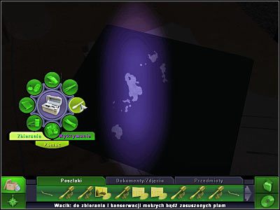 Obróć się w stronę charakterystycznego okrągłego stolika - Biuro galerii | Śledztwo 1 | CSI 3 Wymiary Zbrodni - CSI: 3 Wymiary Zbrodni - poradnik do gry