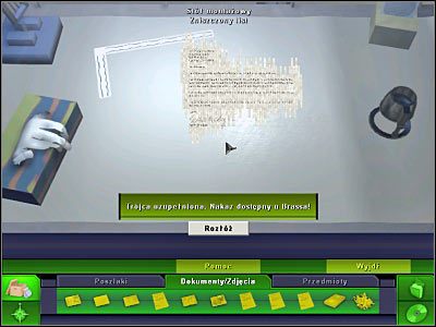 Użyj teraz analizatora składu chemicznego - Laboratorium #4, Biuro Brassa #3 | Śledztwo 1 | CSI 3 Wymiary Zbrodni - CSI: 3 Wymiary Zbrodni - poradnik do gry