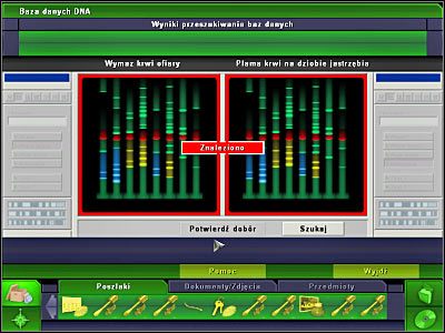 Na koniec trzeba będzie wykorzystać analizator składu chemicznego, przeprowadzając dwie niezwykle istotne operacje - Laboratorium #5, Prosektorium #3 | Śledztwo 1 | CSI 3 Wymiary Zbrodni - CSI: 3 Wymiary Zbrodni - poradnik do gry