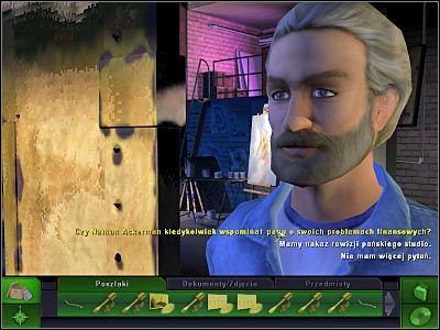 Na początek możesz zbadać znajdującą się w centralnej części pracowni rzeźbę, aczkolwiek wysłuchasz tu jedynie krótkiego komentarza Warricka - Pracownia artysty #2 | Śledztwo 1 | CSI 3 Wymiary Zbrodni - CSI: 3 Wymiary Zbrodni - poradnik do gry