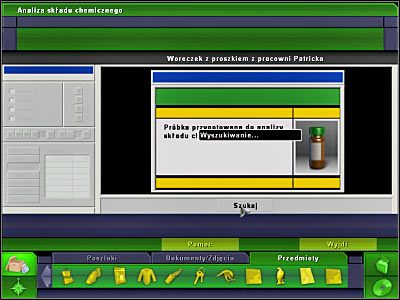 Teraz będziesz musiał użyć komputera laboratoryjnego - Laboratorium #6, Biuro Brassa #6 | Śledztwo 1 | CSI 3 Wymiary Zbrodni - CSI: 3 Wymiary Zbrodni - poradnik do gry