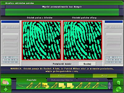 Brassa tym razem poprosić tylko o jedną, ale za to najważniejszą dla tego śledztwa rzecz - Laboratorium #6, Biuro Brassa #6 | Śledztwo 1 | CSI 3 Wymiary Zbrodni - CSI: 3 Wymiary Zbrodni - poradnik do gry