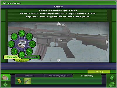 Ponownie cofnij się na główny widok - Sala pokazowa: Miejsce zbrodni, (2) | Śledztwo 2 | CSI 3 Wymiary Zbrodni - CSI: 3 Wymiary Zbrodni - poradnik do gry