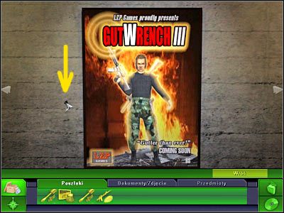 Wracaj do głównego widoku i obróć kamerę maksymalnie w lewo - Sala pokazowa: Miejsce zbrodni, (2) | Śledztwo 2 | CSI 3 Wymiary Zbrodni - CSI: 3 Wymiary Zbrodni - poradnik do gry