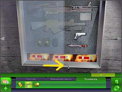 Ponownie przyjrzyj się gablotce - Sala pokazowa: Miejsce zbrodni, (2) | Śledztwo 2 | CSI 3 Wymiary Zbrodni - CSI: 3 Wymiary Zbrodni - poradnik do gry