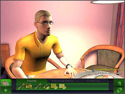 Najwyższa pora rozejrzeć się po całym pomieszczeniu - Pokój hotelowy Stana i Andyego, (1) | Śledztwo 2 | CSI 3 Wymiary Zbrodni - CSI: 3 Wymiary Zbrodni - poradnik do gry