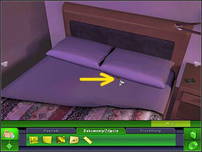 Obróć się jeszcze bardziej w prawo - Pokój hotelowy Stana i Andyego, (2) | Śledztwo 2 | CSI 3 Wymiary Zbrodni - CSI: 3 Wymiary Zbrodni - poradnik do gry