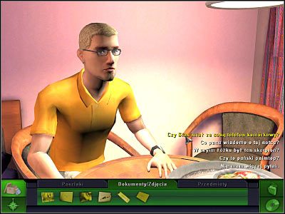 1 - Pokój hotelowy Stana i Andyego, (2) | Śledztwo 2 | CSI 3 Wymiary Zbrodni - CSI: 3 Wymiary Zbrodni - poradnik do gry