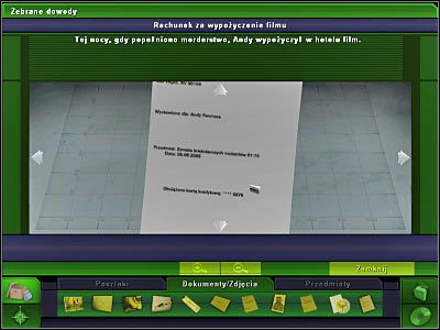 1 - Laboratorium #3, Biuro Brassa #4, Pokój hotelowy Stana i Andyego #2 | Śledztwo 2 - CSI: 3 Wymiary Zbrodni - poradnik do gry