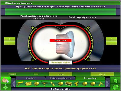 Na koniec skieruj się do komputera laboratoryjnego, wybierając oczywiście opcję zbadania odcisków palców - Laboratorium #6, Biuro Brassa #8 | Śledztwo 2 | CSI 3 Wymiary Zbrodni - CSI: 3 Wymiary Zbrodni - poradnik do gry