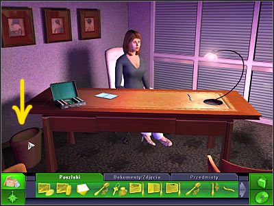 Kliknij teraz na biurku, przy którym siedzi Lucy - Mieszkanie Michaela, Biuro Lucy | Śledztwo 3 | CSI 3 Wymiary Zbrodni - CSI: 3 Wymiary Zbrodni - poradnik do gry