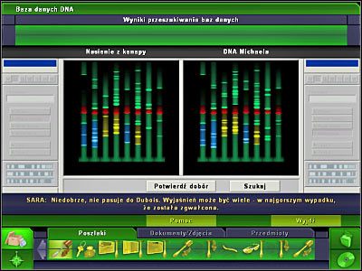 Na koniec będziesz jeszcze musiał użyć analizatora składu chemicznego - Laboratorium | Śledztwo 3 | CSI 3 Wymiary Zbrodni - CSI: 3 Wymiary Zbrodni - poradnik do gry