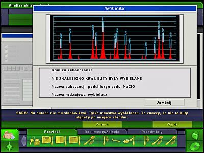 Tym razem spędzisz tu tylko chwilkę - Laboratorium #2, Biuro Lucy #4, Biuro Brassa #2, Szpital Skylera #2, Mieszkanie Michaela #3 | Śledztwo 3 - CSI: 3 Wymiary Zbrodni - poradnik do gry