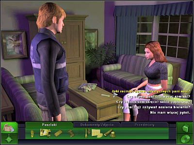 Po dotarciu na miejsce będziesz oczywiście musiał porozmawiać z nowym podejrzanym - Mieszkanie Derricka i Carli, Warsztat budowlany | Śledztwo 4 - CSI: 3 Wymiary Zbrodni - poradnik do gry