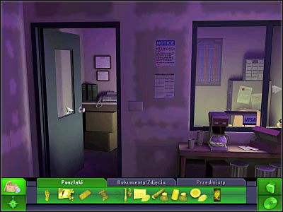 W pierwszej kolejności proponowałbym obrócić się w prawo i kliknąć na znajdującym się tu biurku - Warsztat budowlany #3 | Śledztwo 4 | CSI 3 Wymiary Zbrodni - CSI: 3 Wymiary Zbrodni - poradnik do gry