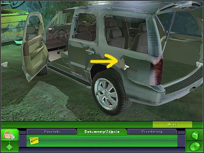 Na koniec zajmijmy się przednią częścią kabiny, a konkretnie fotelem kierowcy - Zaułek: Miejsce zbrodni | Śledztwo 5 | CSI 3 Wymiary Zbrodni - CSI: 3 Wymiary Zbrodni - poradnik do gry