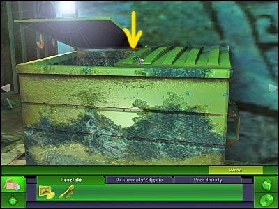 Na koniec pozostała jeszcze kwestia zbadania skrzyni, w której upchnięto ciało zabitego mężczyzny - Zaułek: Miejsce zbrodni | Śledztwo 5 | CSI 3 Wymiary Zbrodni - CSI: 3 Wymiary Zbrodni - poradnik do gry
