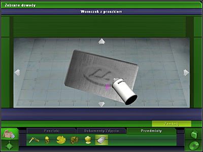 Pozyskany odcisk palca wypadałoby oczywiście od razu przebadać - Laboratorium #4, Biuro Brassa #4, Mieszkanie Michaela #2 | Śledztwo 5 - CSI: 3 Wymiary Zbrodni - poradnik do gry