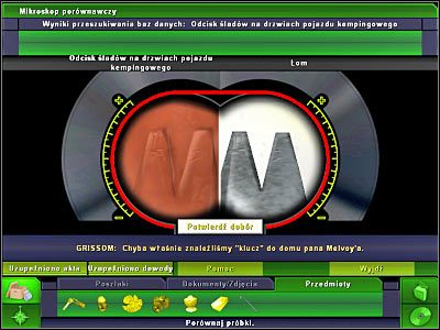 Będziesz tu musiał wykonać tylko jedną czynność - Biuro galerii #3, Mieszkanie Carrie #2, Laboratorium #5, Biuro Brassa #5 | Śledztwo 5 - CSI: 3 Wymiary Zbrodni - poradnik do gry