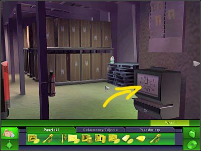 Po załadowaniu nowego ekranu ponownie obróć się w prawo - Biuro Brassa #7, Magazyn #2 | Śledztwo 5 | CSI 3 Wymiary Zbrodni - CSI: 3 Wymiary Zbrodni - poradnik do gry