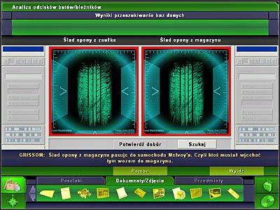 Na koniec użyjmy opcji wyszukiwania specjalnego - Laboratorium #8, Biuro Brassa #8 | Śledztwo 5 | CSI 3 Wymiary Zbrodni - CSI: 3 Wymiary Zbrodni - poradnik do gry