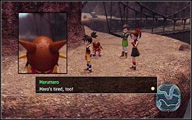 Po drugiej stronie przełęczy są kufry z Iredescent Wind oraz 5xMedals - zbierz je, jeśli chcesz, ale wróć na tę samą stronę - Mural Valley - West | Solucja - DVD1 | Blue Dragon - Blue Dragon - poradnik do gry