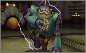 Generał przyzwie na pomoc dwa zwykłe roboty - pozbądź się ich w pierwszej kolejności - Flying Fortress cz.2 | Solucja - DVD1 | Blue Dragon - Blue Dragon - poradnik do gry