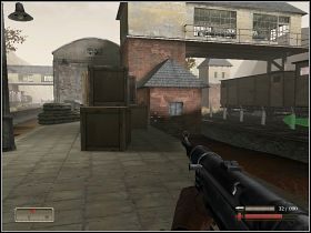 Wchodzimy do budynku, celem uzupełnia amunicji oraz zregenerowania energii życiowej - Misja 8 - Ostateczne uderzenie - cz. 1 | Mortyr III Akcje Dywersyjne - Mortyr III: Akcje Dywersyjne - poradnik do gry