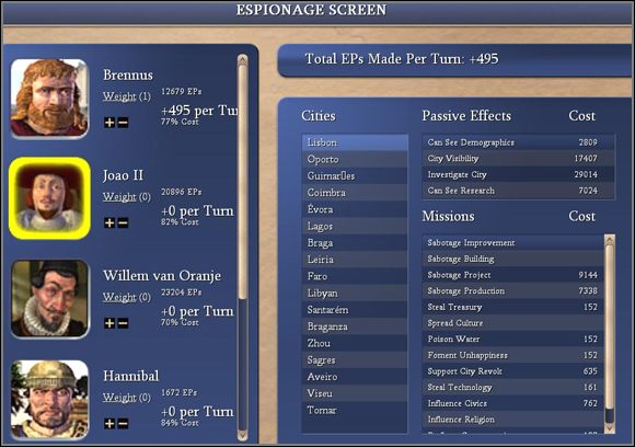 Ustalamy, kto będzie naszą ofiarą. - Wywiad - cz. 1 | Wywiad w Sid Meiers Civilization IV - Sid Meiers Civilization IV - poradnik
