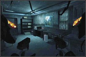 Wchodzimy do środka i kierujemy się do warsztatu (ma napis Workshop na drzwiach) - Rozdział I - Stacja Canal Street, Stacja Fulton Street, Rzeźnia w Grinders Lane - The Darkness - poradnik do gry