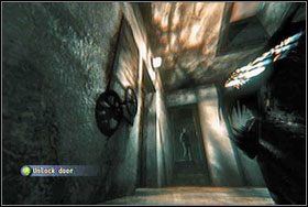 Idziemy nim eliminując kolejnych przeciwników, aż dochodzimy do wejścia do bunkra - Rozdział II - Okopy | The Darkness - The Darkness - poradnik do gry