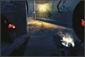 Gdy dotrzemy do portalu, przywołujemy Kamikadze i wysyłamy go w głąb przejścia - Rozdział III - Stacja Ratusz (City Hall) | The Darkness - The Darkness - poradnik do gry