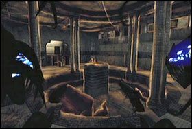 W większym pomieszczeniu natkniemy się na czterech napastników - Rozdział III - Tureckie Łaźnie (Turkish Baths), Stacja Ratusz (City Hall) - The Darkness - poradnik do gry