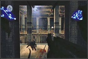 Nieco dalej czekać na nas będzie kolejny przeciwnik - Rozdział III - Tureckie Łaźnie (Turkish Baths), Stacja Ratusz (City Hall) - The Darkness - poradnik do gry