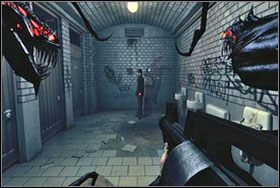 Idziemy wzdłuż korytarza - Rozdział III - Tureckie Łaźnie (Turkish Baths), Stacja Ratusz (City Hall) - The Darkness - poradnik do gry